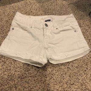 American Eagle White Jean Shorts
